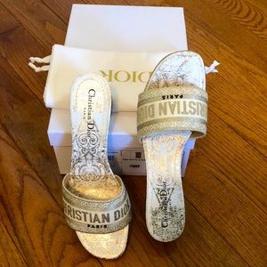 New! Dior Stella Dway Slides, sz 39.5/9.5
